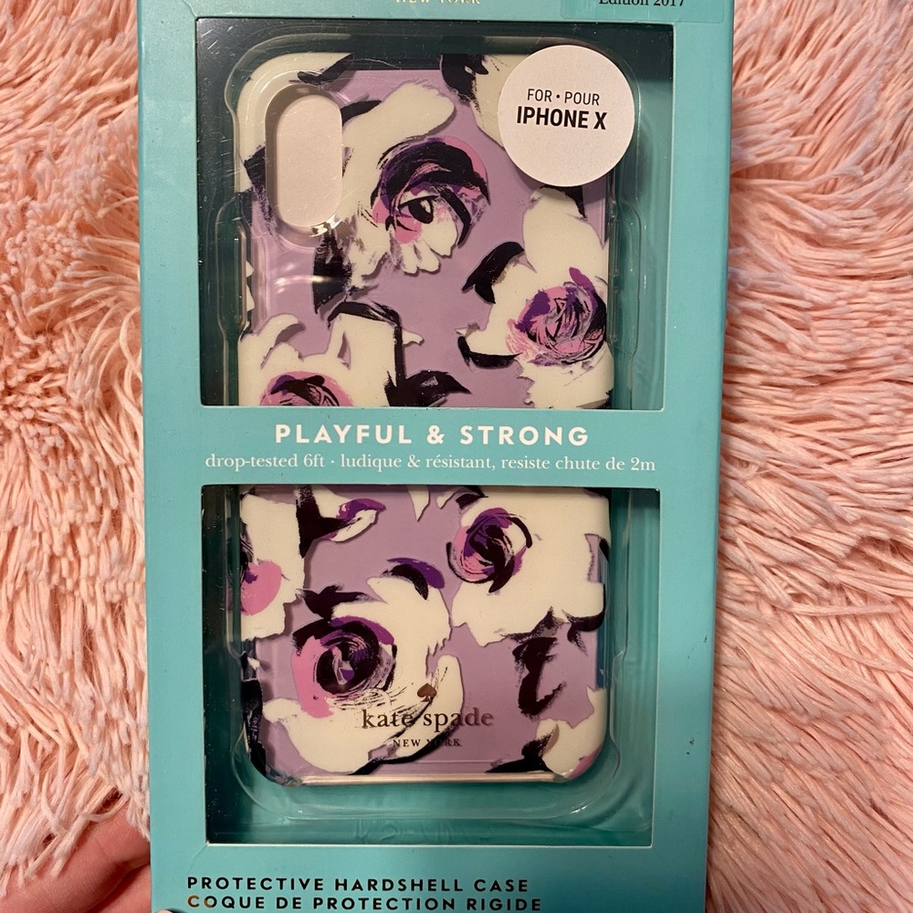 Kate Spade Phone Case for IPhone X 💜🌸
